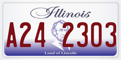 IL license plate A242303
