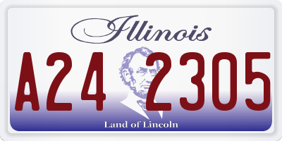 IL license plate A242305