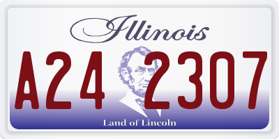 IL license plate A242307