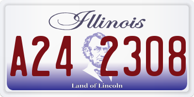 IL license plate A242308