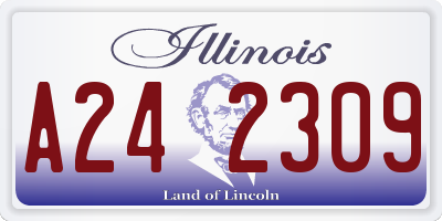IL license plate A242309