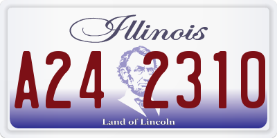 IL license plate A242310