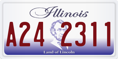 IL license plate A242311