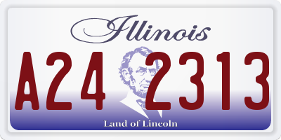 IL license plate A242313