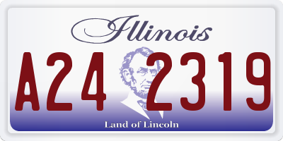 IL license plate A242319