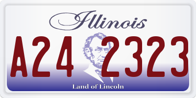 IL license plate A242323