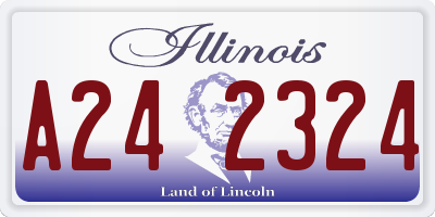 IL license plate A242324