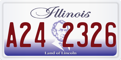 IL license plate A242326