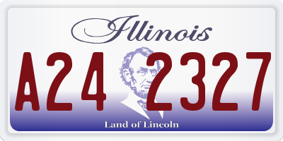 IL license plate A242327