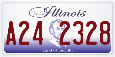 IL license plate A242328