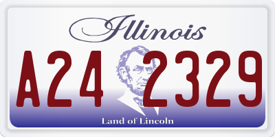 IL license plate A242329