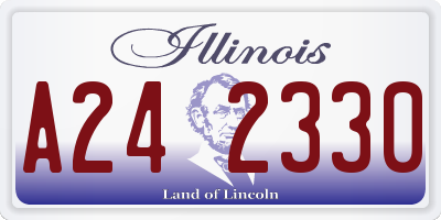 IL license plate A242330