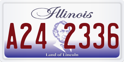 IL license plate A242336
