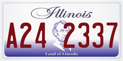 IL license plate A242337