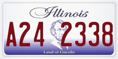 IL license plate A242338