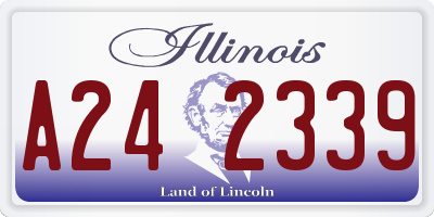 IL license plate A242339