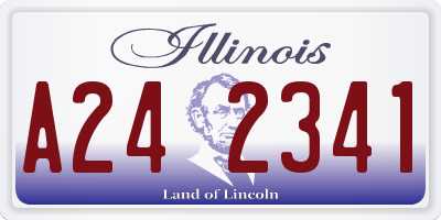 IL license plate A242341