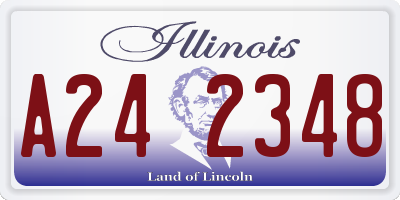 IL license plate A242348