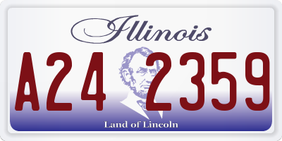 IL license plate A242359