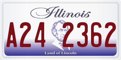 IL license plate A242362