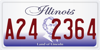 IL license plate A242364