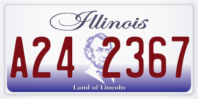IL license plate A242367