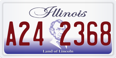 IL license plate A242368