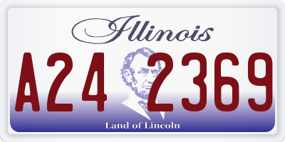 IL license plate A242369