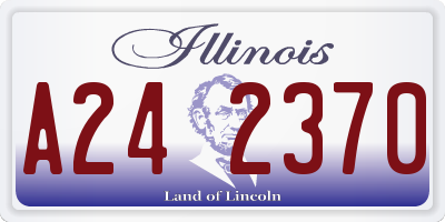 IL license plate A242370