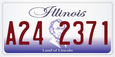 IL license plate A242371