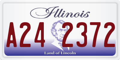 IL license plate A242372