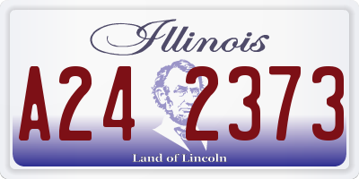 IL license plate A242373