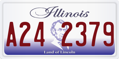 IL license plate A242379