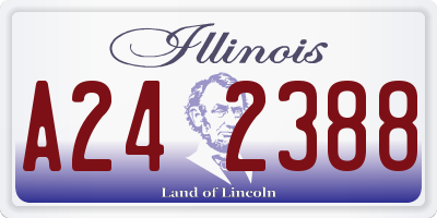 IL license plate A242388