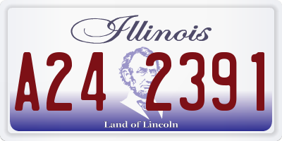 IL license plate A242391