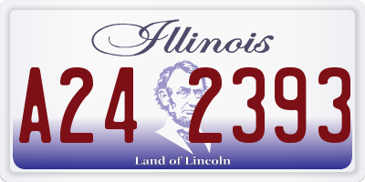 IL license plate A242393