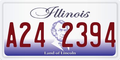 IL license plate A242394