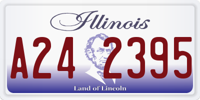 IL license plate A242395