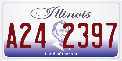 IL license plate A242397