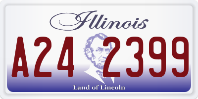 IL license plate A242399