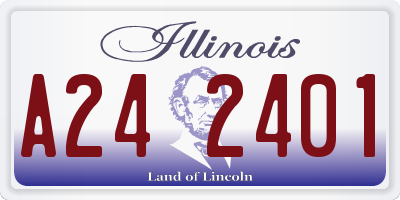 IL license plate A242401