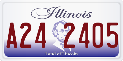 IL license plate A242405