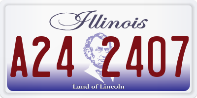 IL license plate A242407