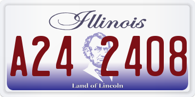 IL license plate A242408