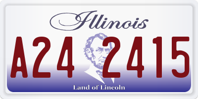 IL license plate A242415