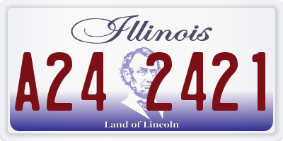 IL license plate A242421