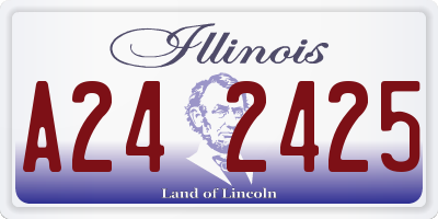 IL license plate A242425