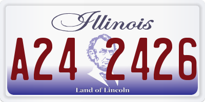IL license plate A242426