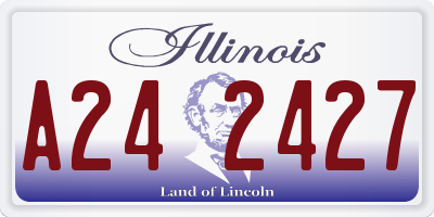 IL license plate A242427