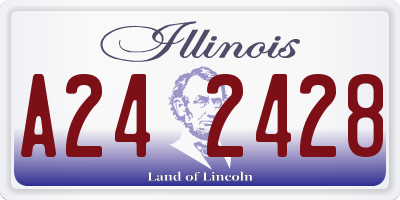 IL license plate A242428